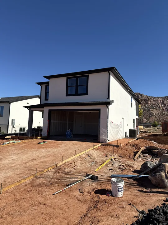 Two Story — Stucco finished with hardscape pending