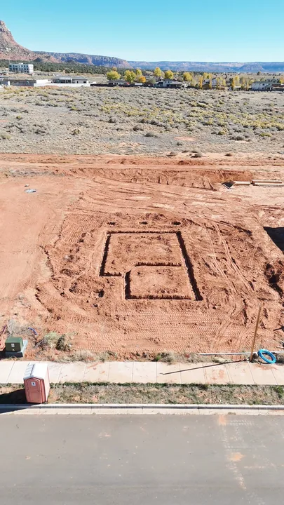 Two Story — Footing trenches excavated