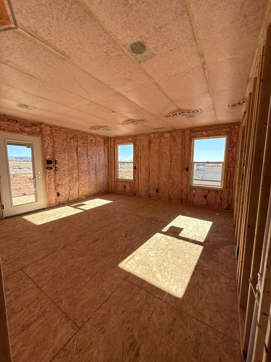 Two Story — Insulation before wallboard · bedrooms