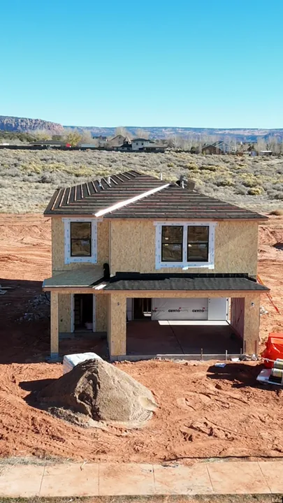 Two Story — Roof underlay and battens