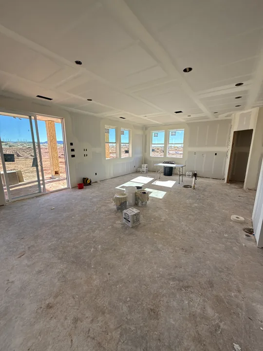Two Story — Drywall hung and taped