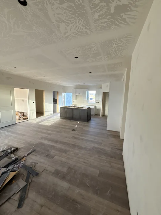 3 Bed / 2 Bath + Casita — Cabinets and flooring before countertops