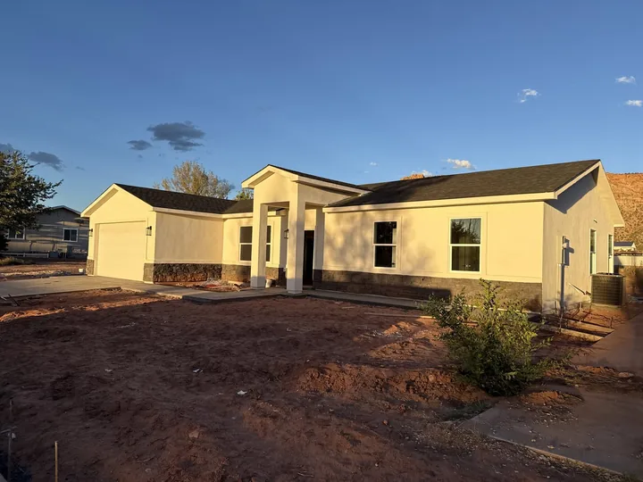 3 Bed / 2 Bath + Casita — Exterior finish and entry walkway