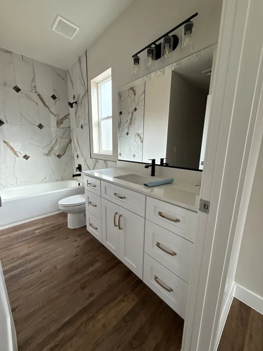 3 Bed / 2 Bath + Casita — Finished home before full landscaping · bathrooms
