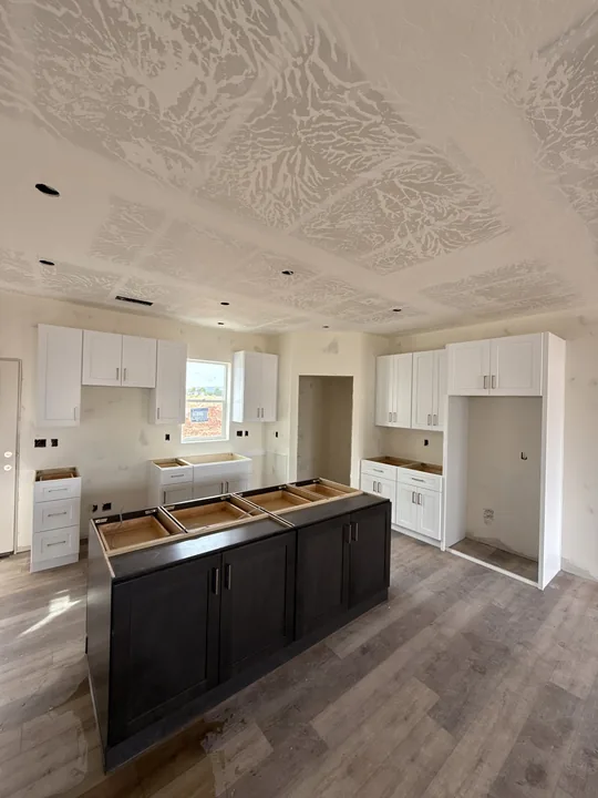 3 Bed / 2 Bath + Casita — Cabinets and flooring before countertops · kitchen