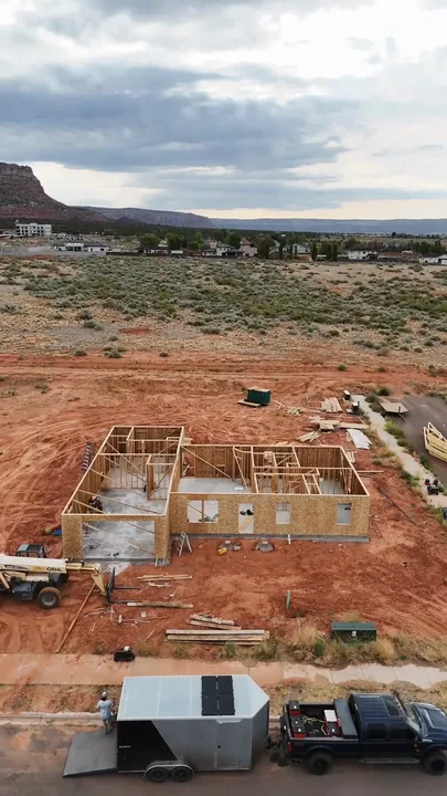 3 Bed / 2 Bath + Casita — Walls standing with roof open