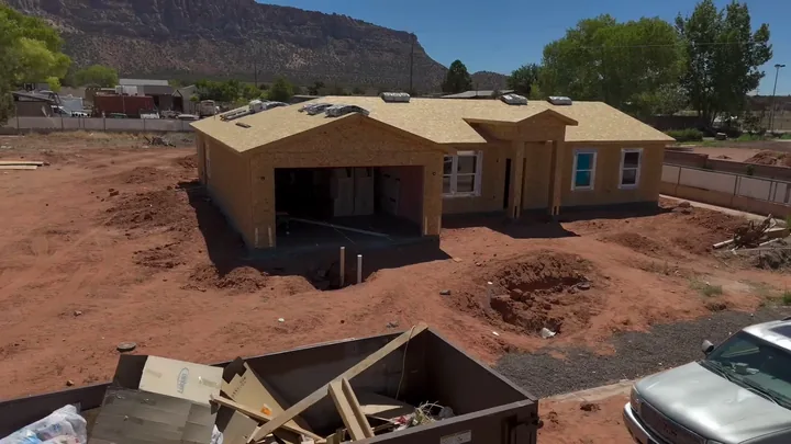 3 Bed / 2 Bath + Casita — Wall insulation before drywall