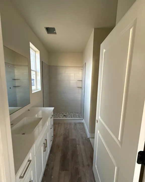 3 Bed / 2 Bath — Paint, flooring and countertops; fixtures pending · bathrooms