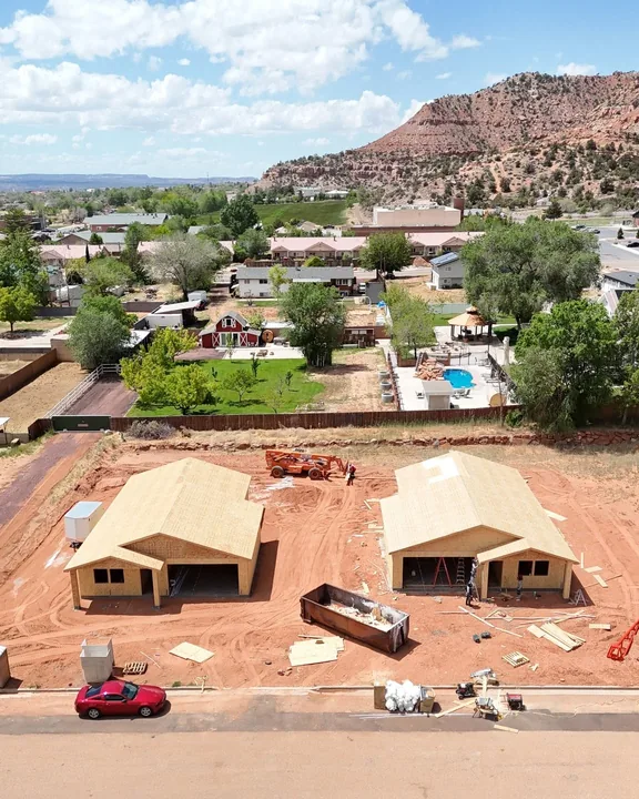 3 Bed / 2 Bath — Walls and roof sheathed