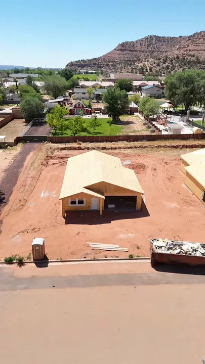 3 Bed / 2 Bath — Walls and roof sheathed