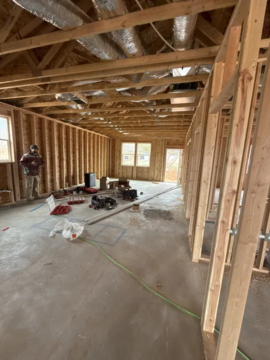 3 Bed / 2 Bath — Open-stud HVAC rough-in