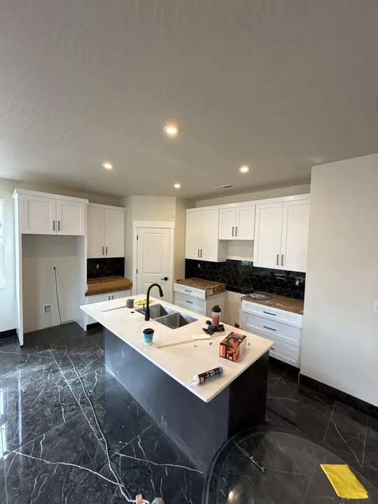 Two Story — Paint trim tile and fixtures with appliances pending · kitchen