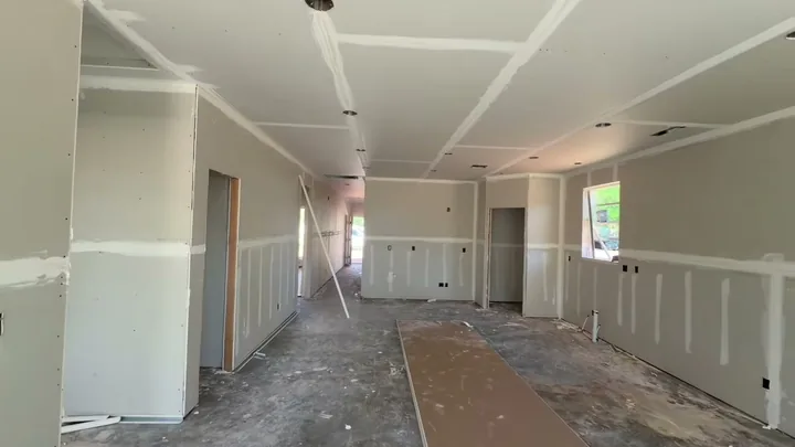 3 Bed / 2 Bath — Drywall hung, taped and mudded · kitchen