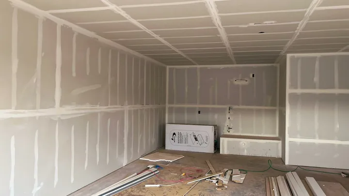 3 Bed / 2 Bath — Drywall hung, taped and mudded