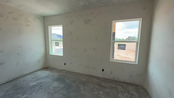5 Bed / 3 Bath — Drywall textured before paint and trim · bedrooms